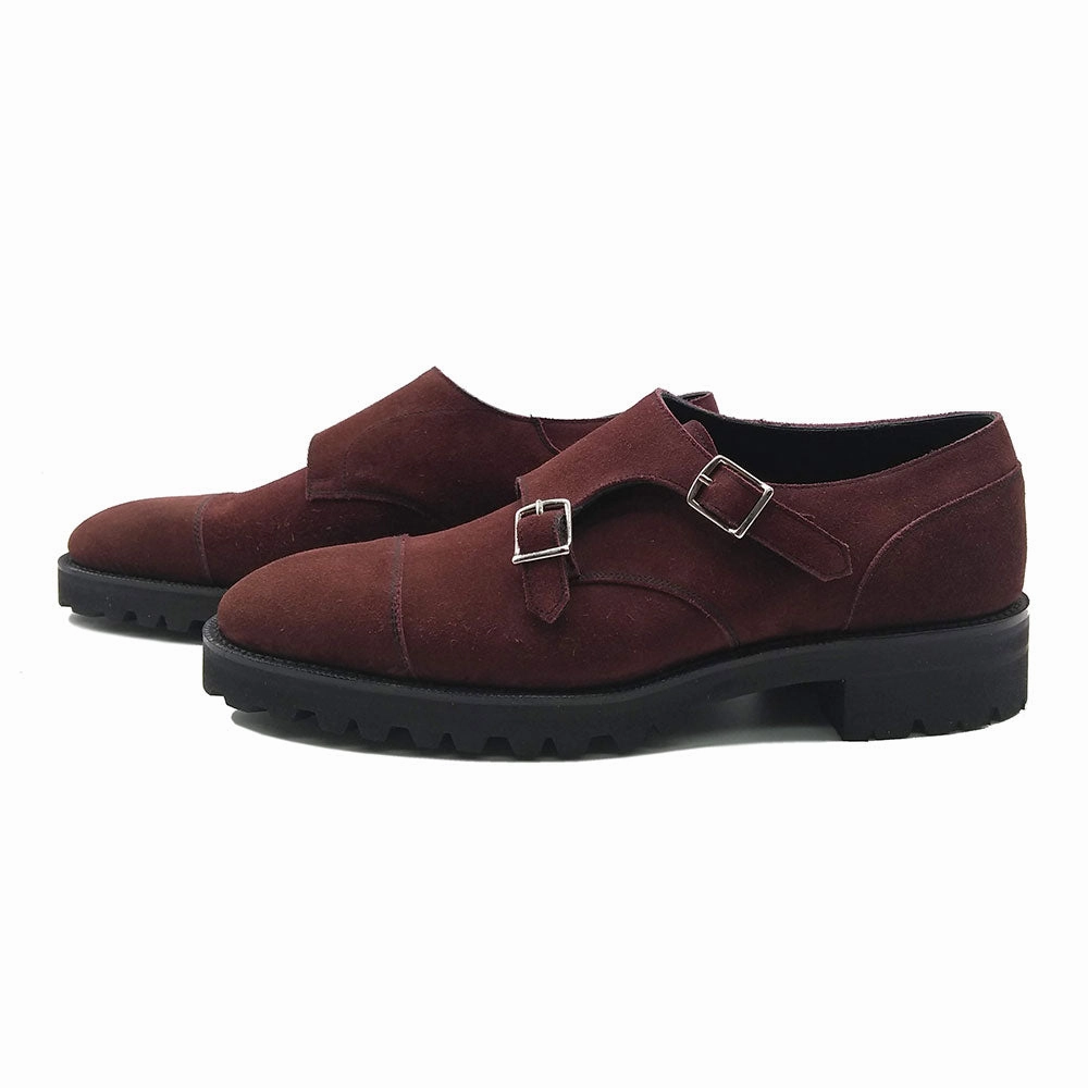 Joseph Double Monk Shoe Mto - Victoria Suede Effortless Utility Streamlined Life