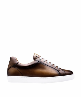 Julian Patinated Brown Sneakers Future In Motion Journey Wear