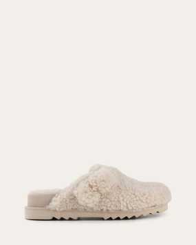 Ease-Ready Junie Casual Flats Cream Shearling