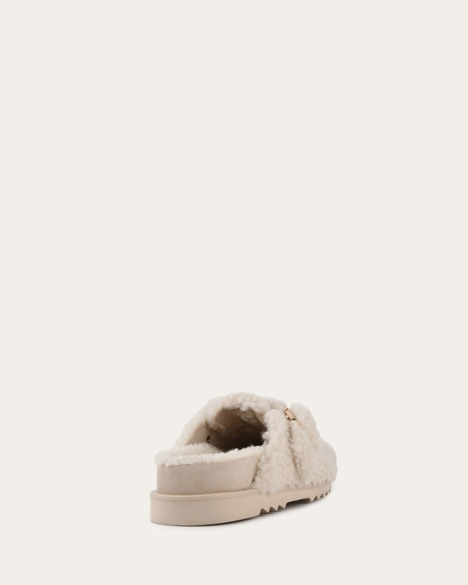 Junie Casual Flats Cream Shearling Refined Essentials