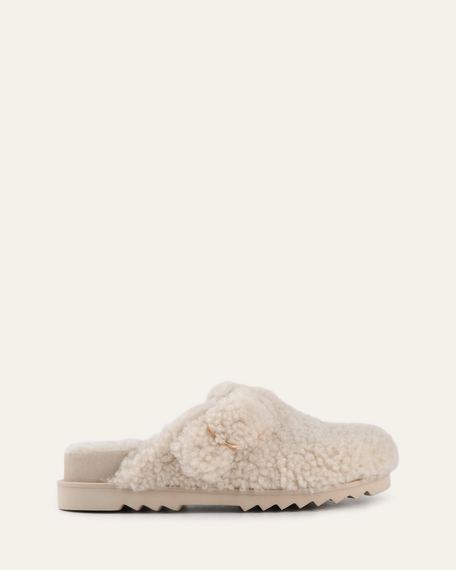 Ease-Ready Junie Casual Flats Cream Shearling