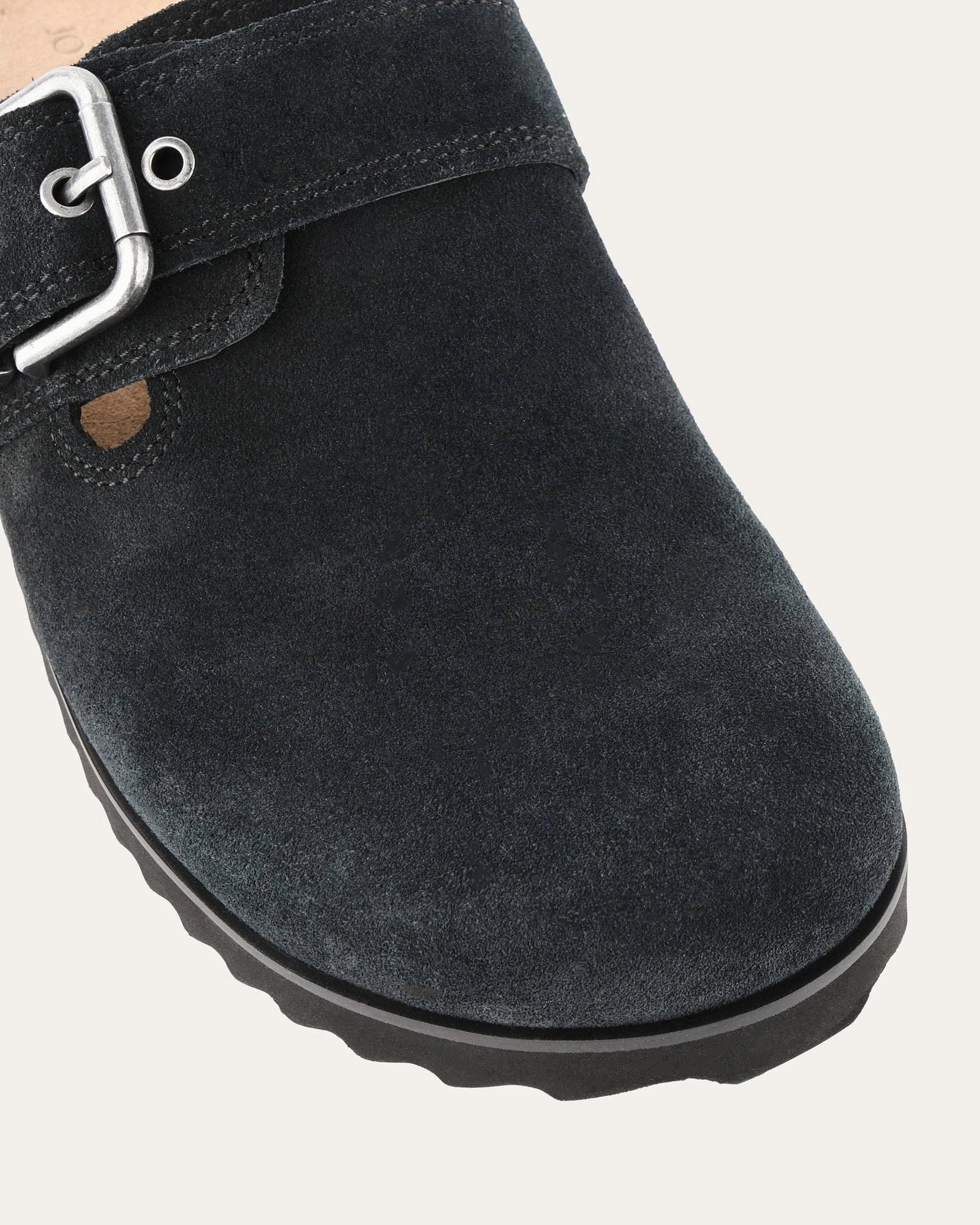 Season-Free Style Design In Focus Juno Casual Flats Washed Black Suede