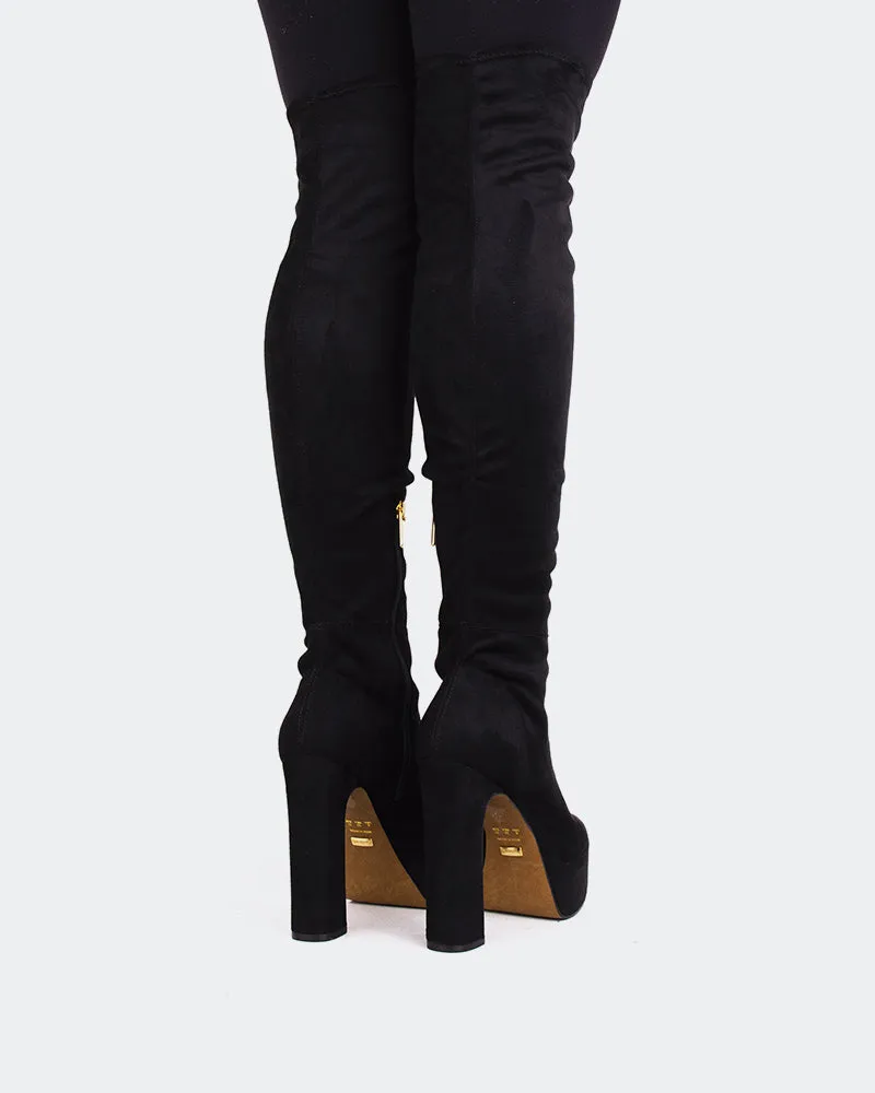 Precision Layers Kalaf Black Suede Stretch