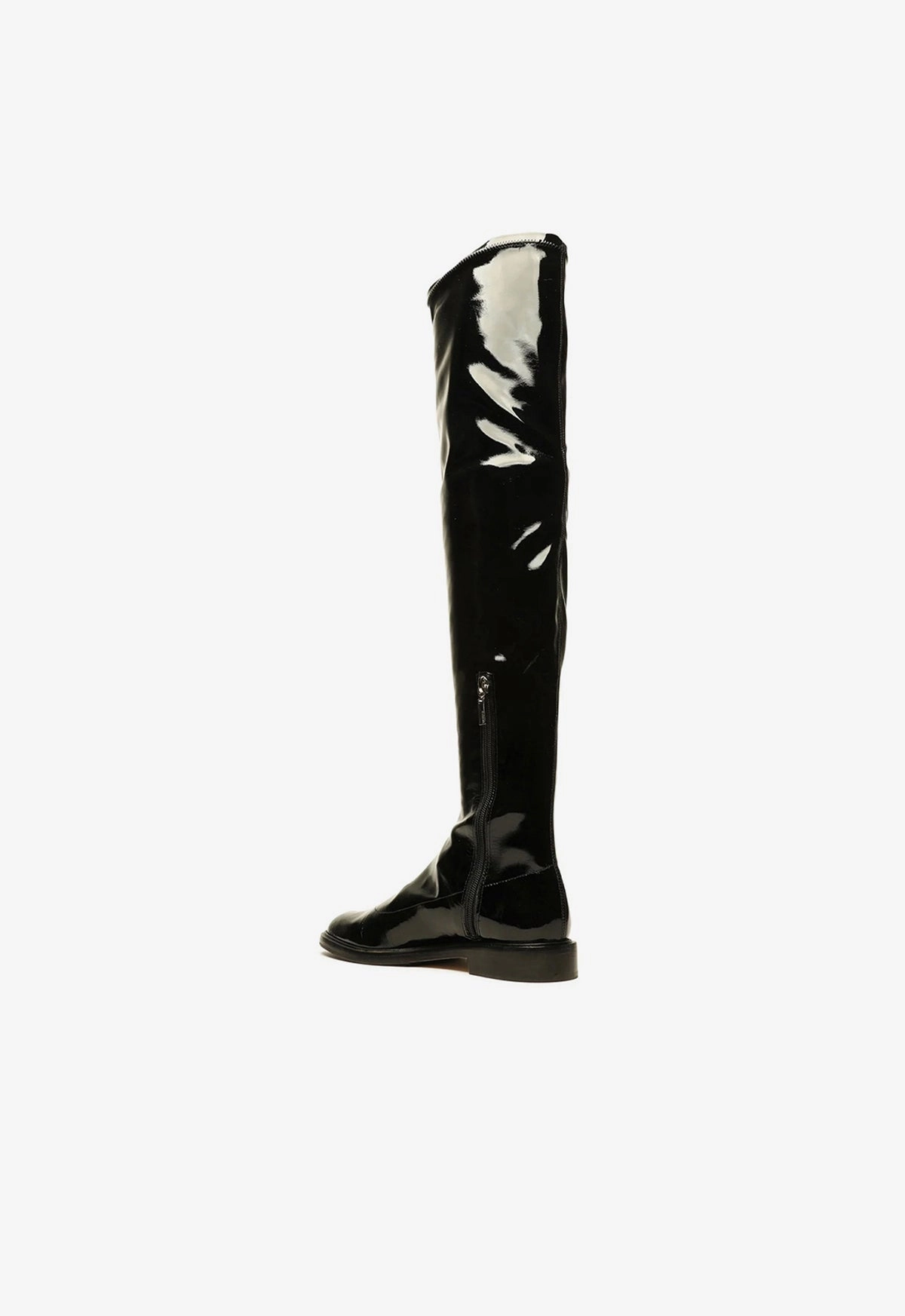 Kaolin Over The Knee Patent Leather  Boot Active Core Adaptive Edge