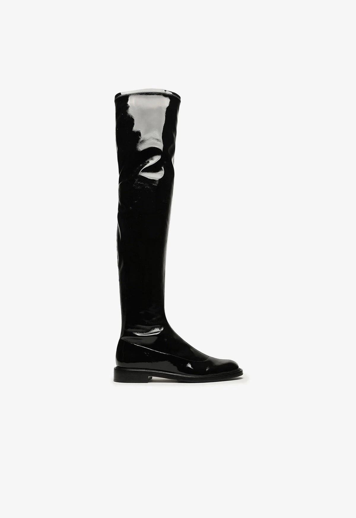 Kaolin Over The Knee Patent Leather  Boot Anywhere Utility Wear Your World