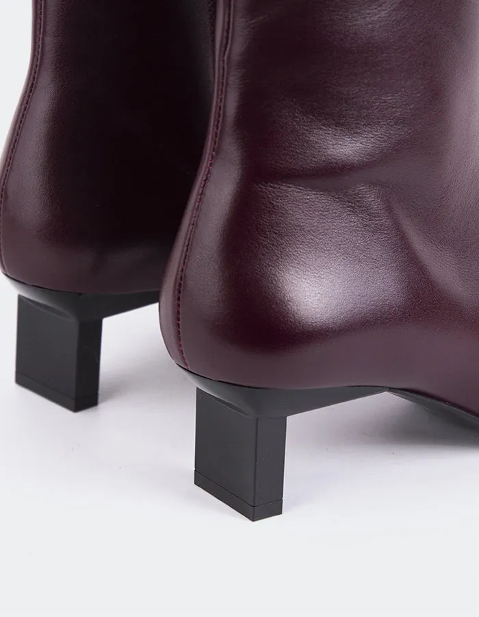Calm-Driven Fit Karylle Burgundy Leather