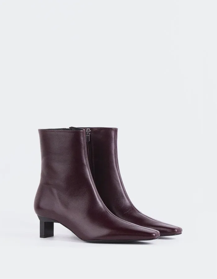 Clean Forms Karylle Burgundy Leather