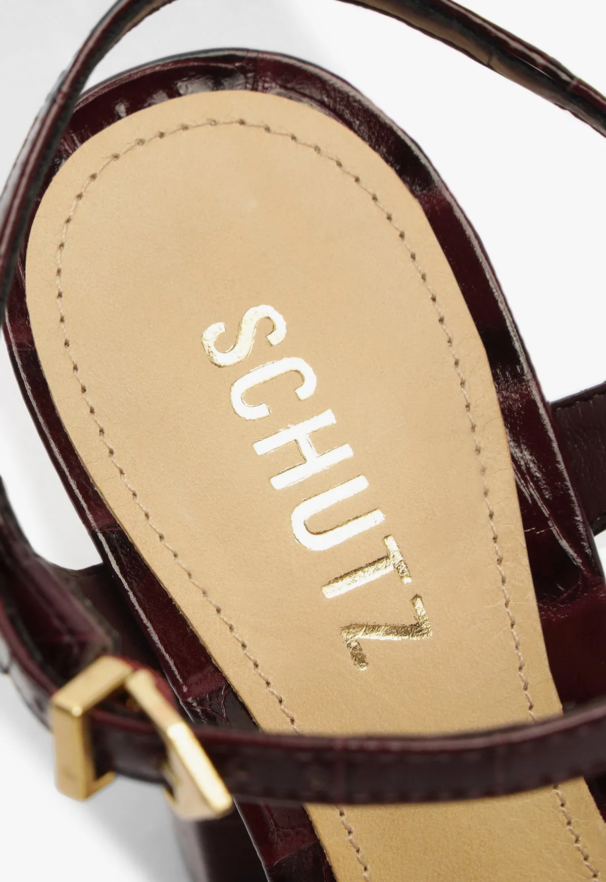 Forward-Looking Fit Keefa Block Croc Sandal