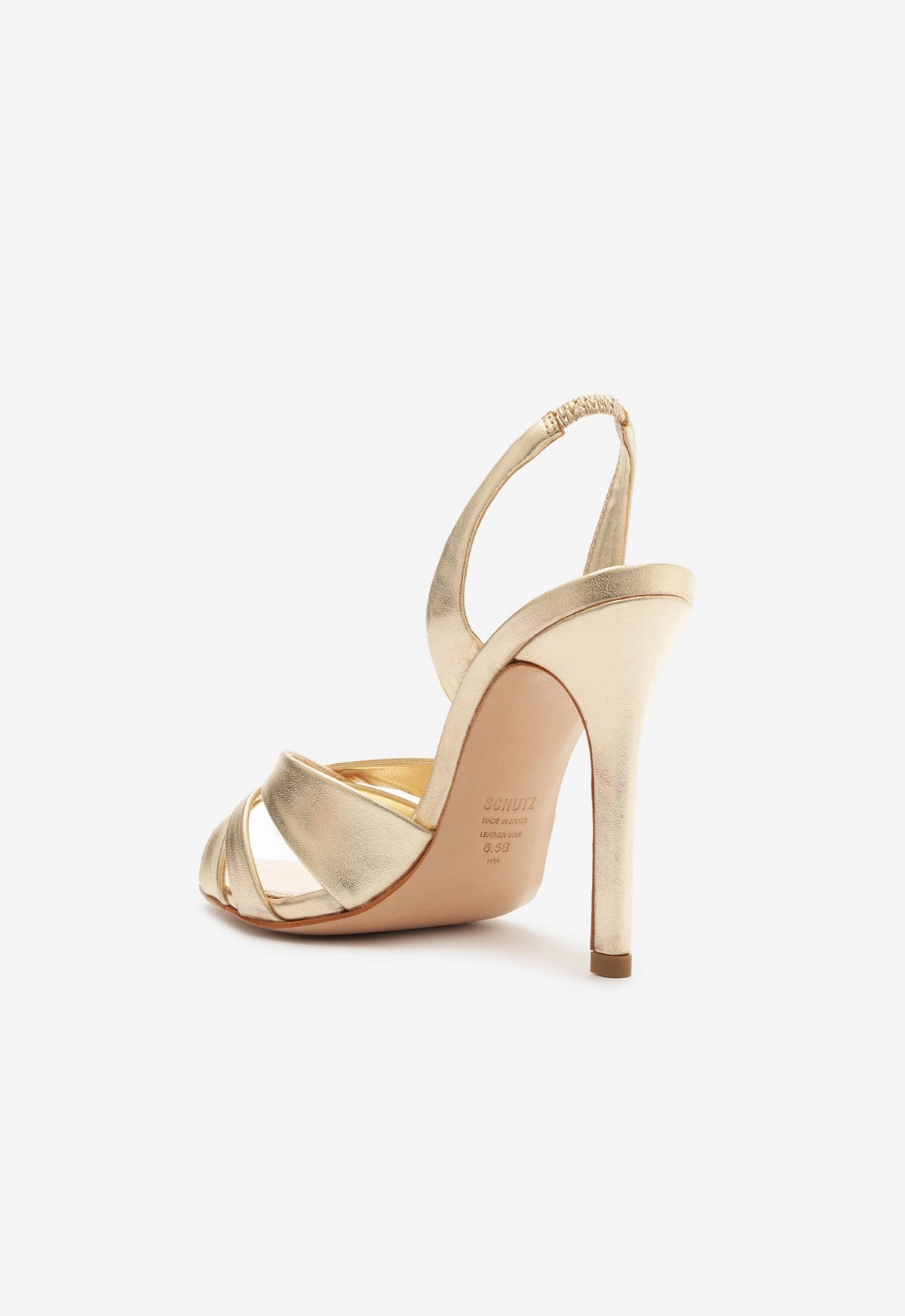 Keefa Sling Metallic Leather Sandal Grounded Luxury