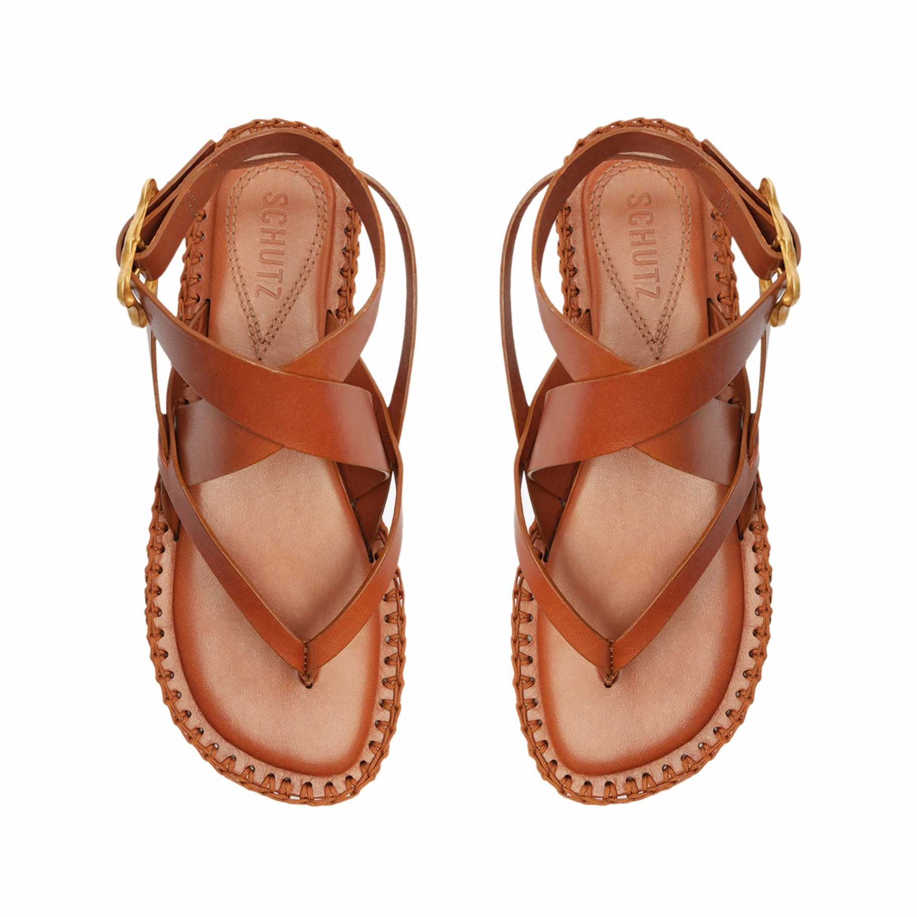 Keith Flat Leather Sandal Essential Rhythm Pure-Fit