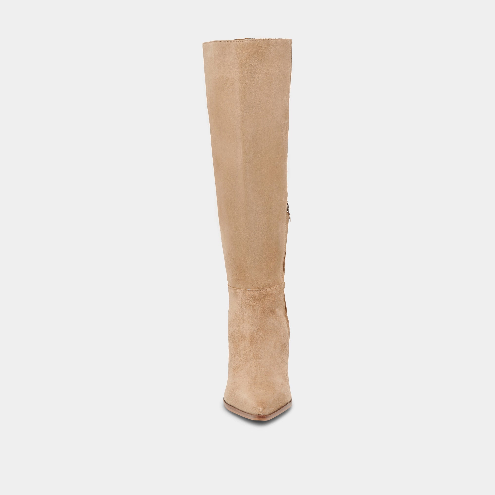 Intentional Vibe Kirson Wide Calf Boots Mushroom Suede
