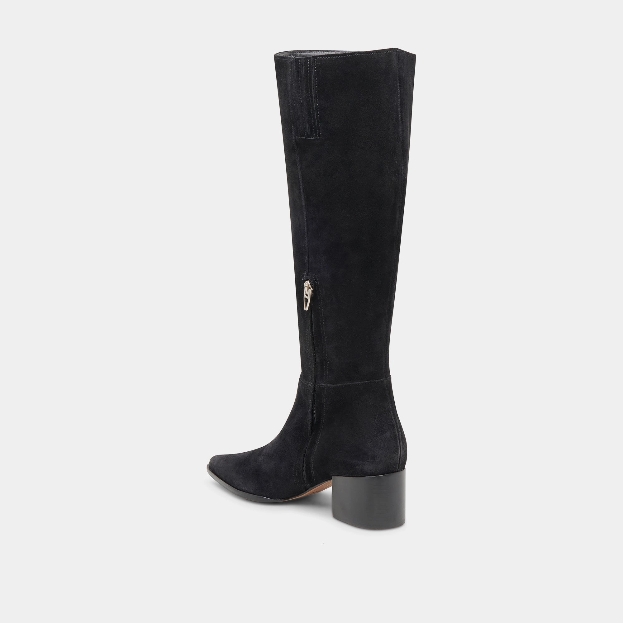 Kirson Wide Calf Boots Onyx Suede Step Into Rhythm Street-Ready