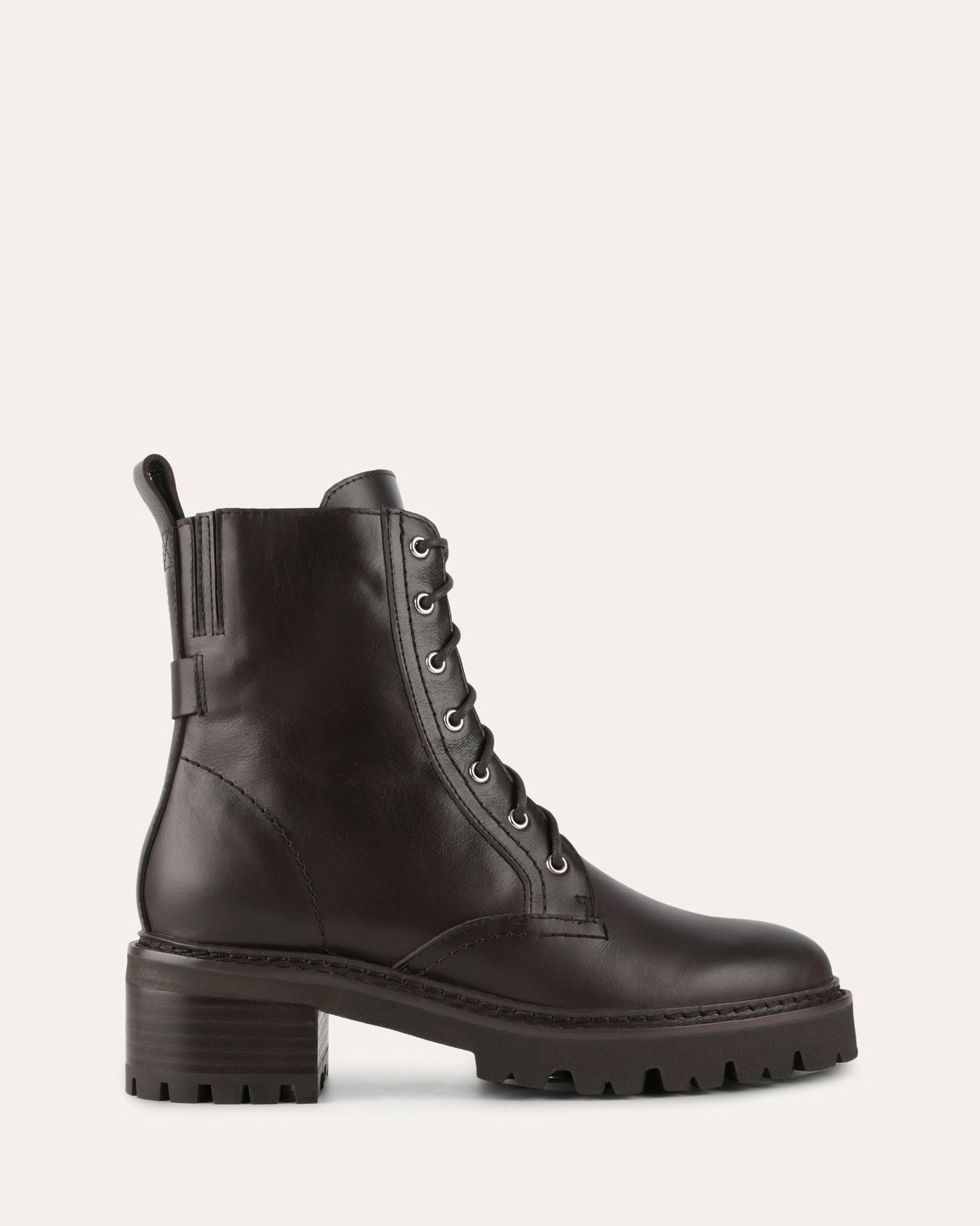 Koda Flat Ankle Boots Cacao Leather Style Built In Fit-Flow