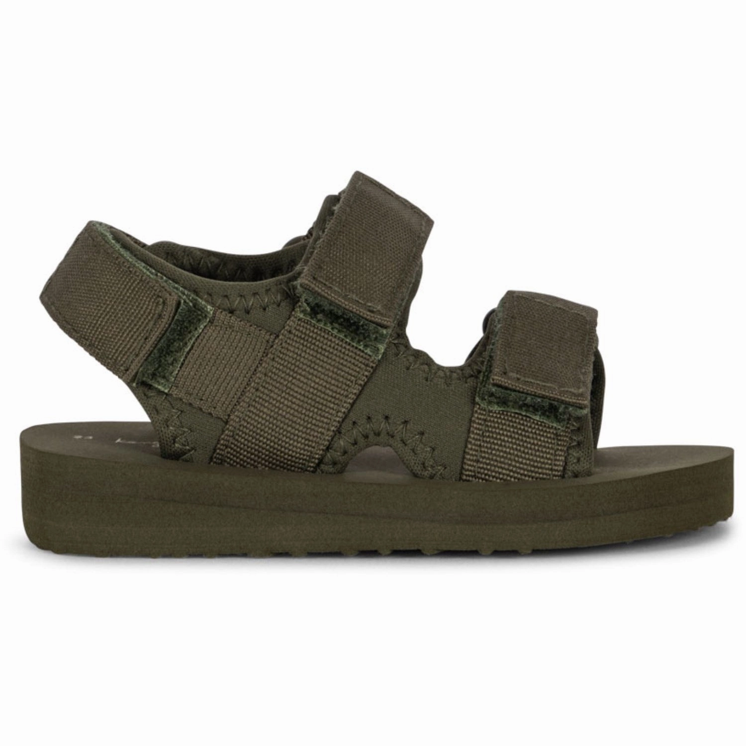 Konges Sl?Jd Burnt Olive Sun Sandal Solid Breathe And Move