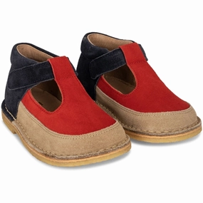 Motion-Driven Wear Seasonal Updates Konges Sl?Jd Esmee Sandal Suede Tricolore