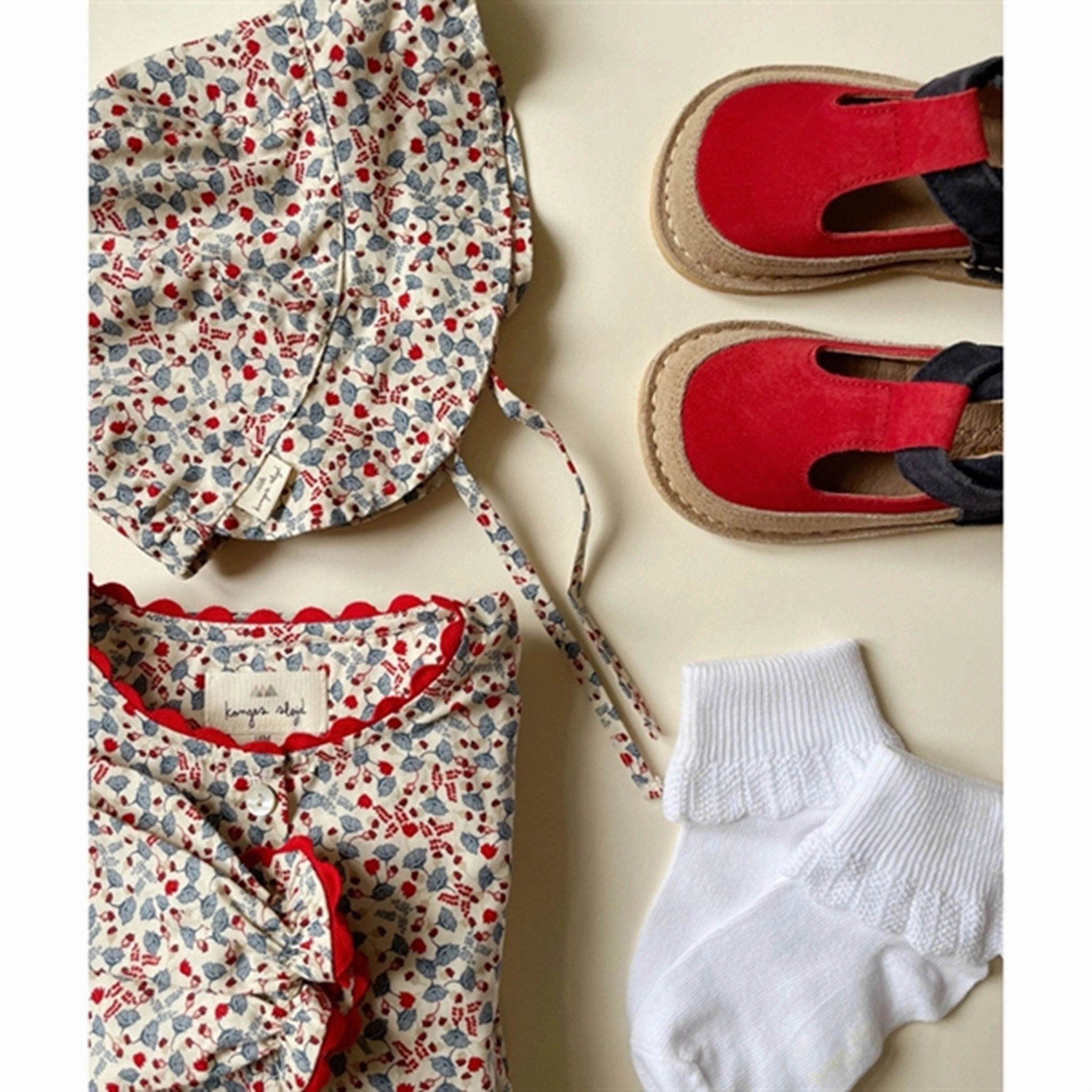 Konges Sl?Jd Esmee Sandal Suede Tricolore Active Corewear