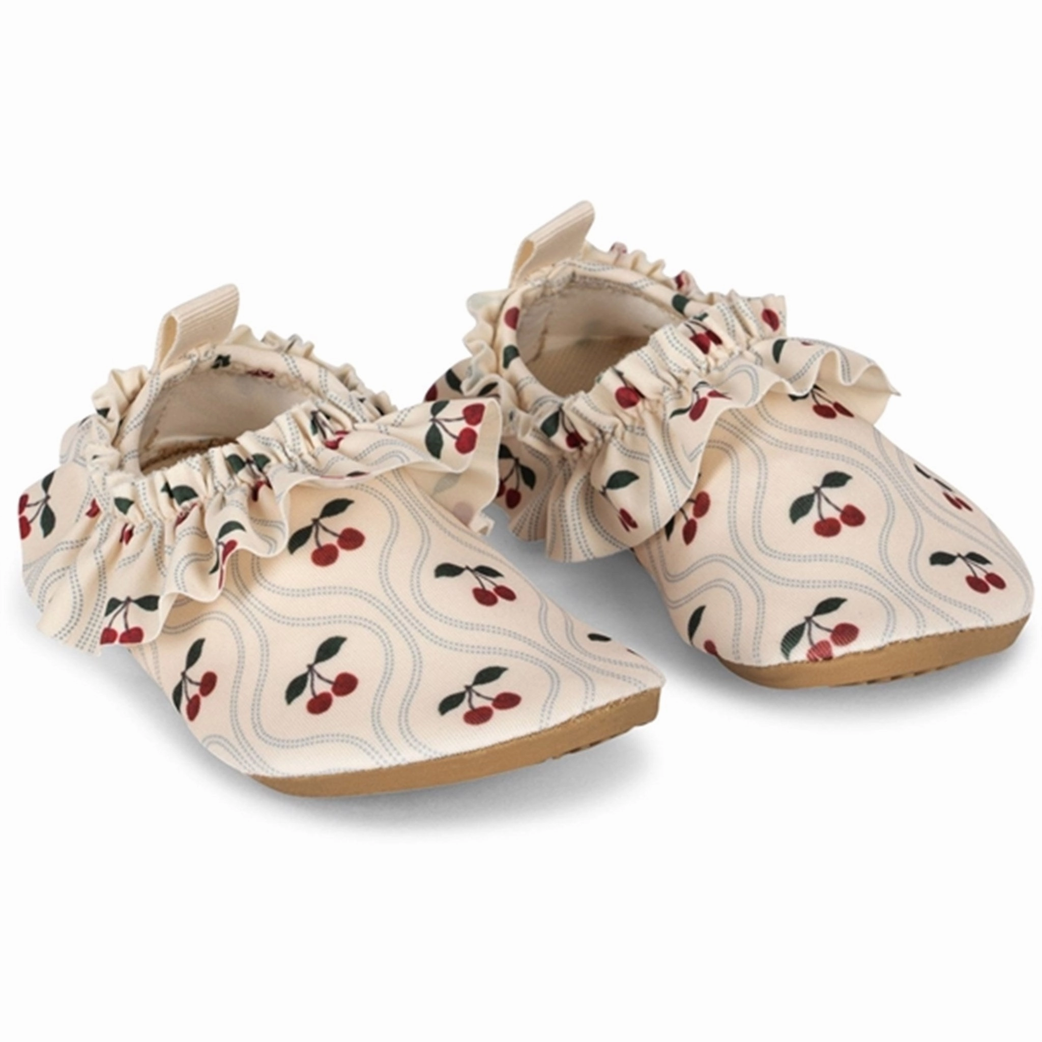Konges Sl?Jd Manuca Frill Swim Shoes Cherry Motif Fit To Adapt Wear Anywhere