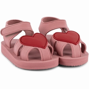 Konges Sl?Jd Sable Heart Sandal Blush Weekend Ready