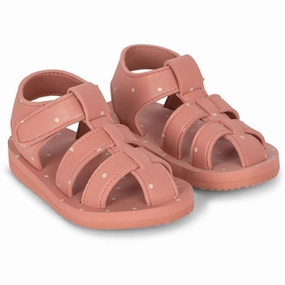 Konges Sl?Jd Sable Sandal Mahogany Dot Simple City