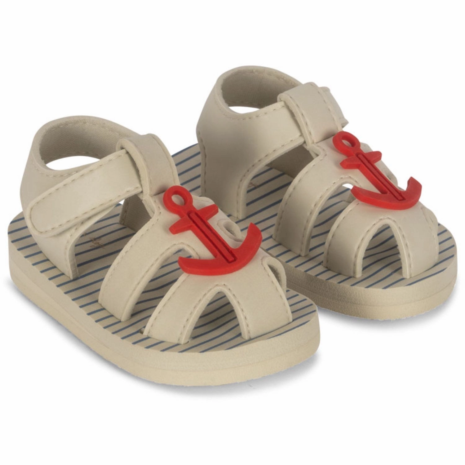 Refined Comfort Konges Sl?Jd Stripe Provance Sable Sandal.