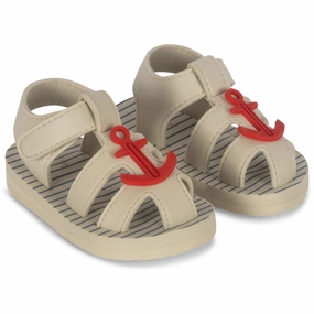 Refined Comfort Konges Sl?Jd Stripe Provance Sable Sandal.