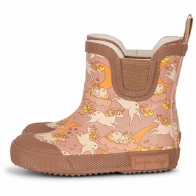Konges Sl?Jd Welly Rubber Boots Unicorn Blush Design-First Daily Balance
