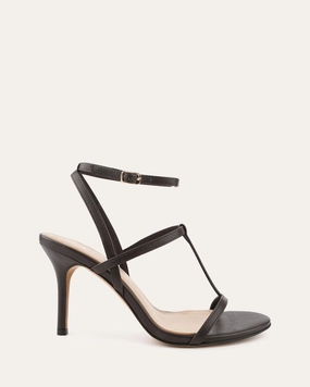 Lacey High Heel Sandals Cacao Leather Dynamic Looks