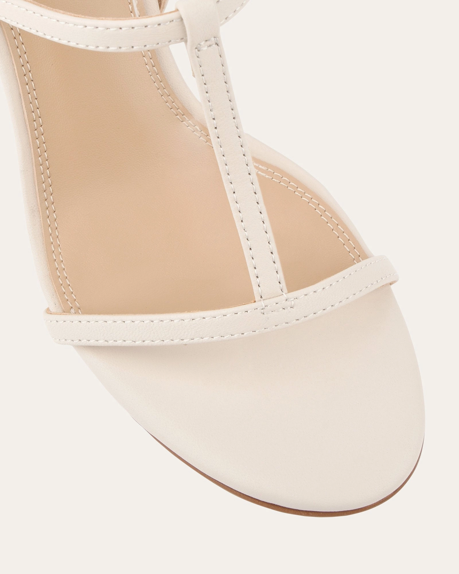 Lacey High Heel Sandals Off White Leather Everyday Sleek Movement Architecture