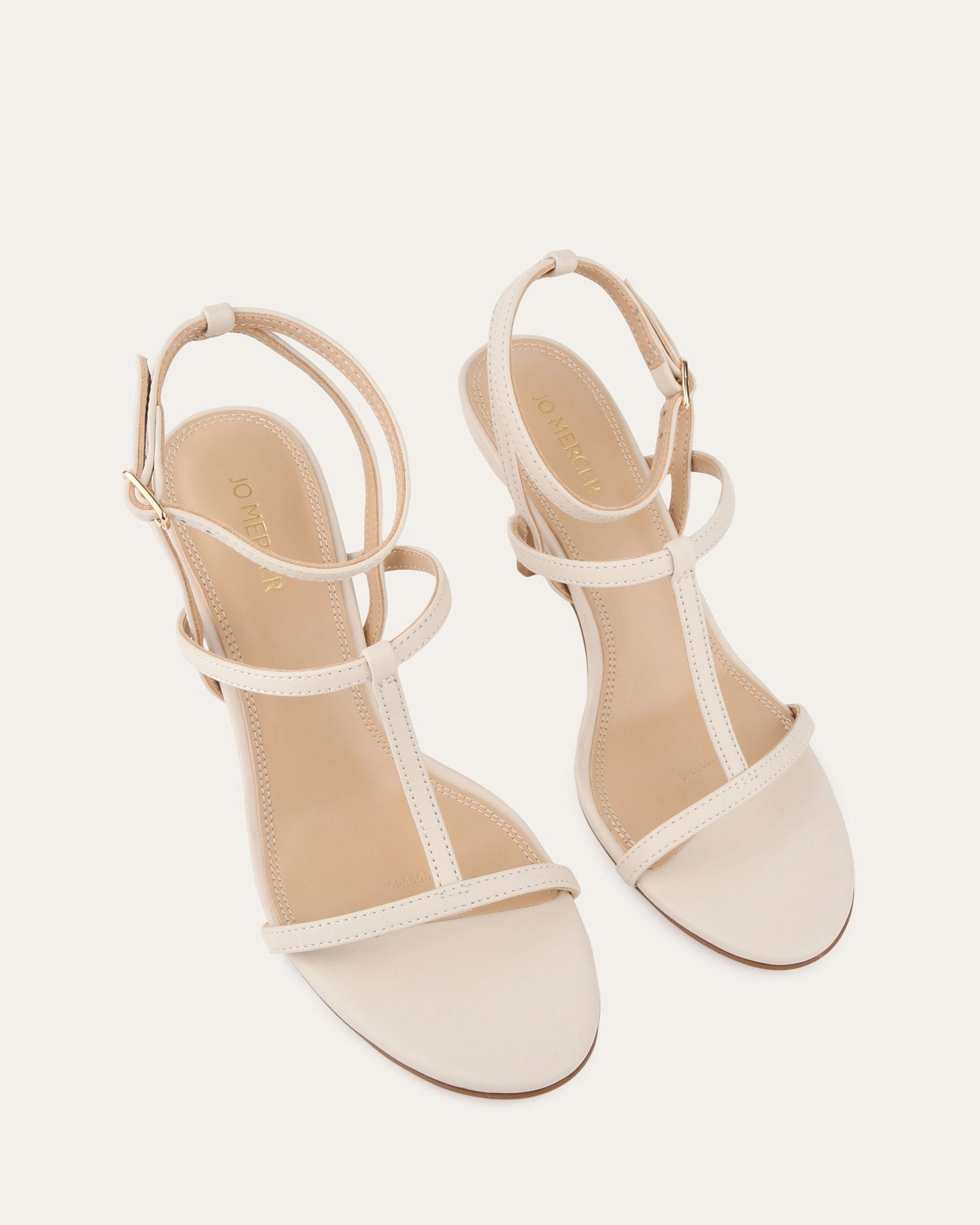 Lacey High Heel Sandals Off White Leather Next-Level Casual