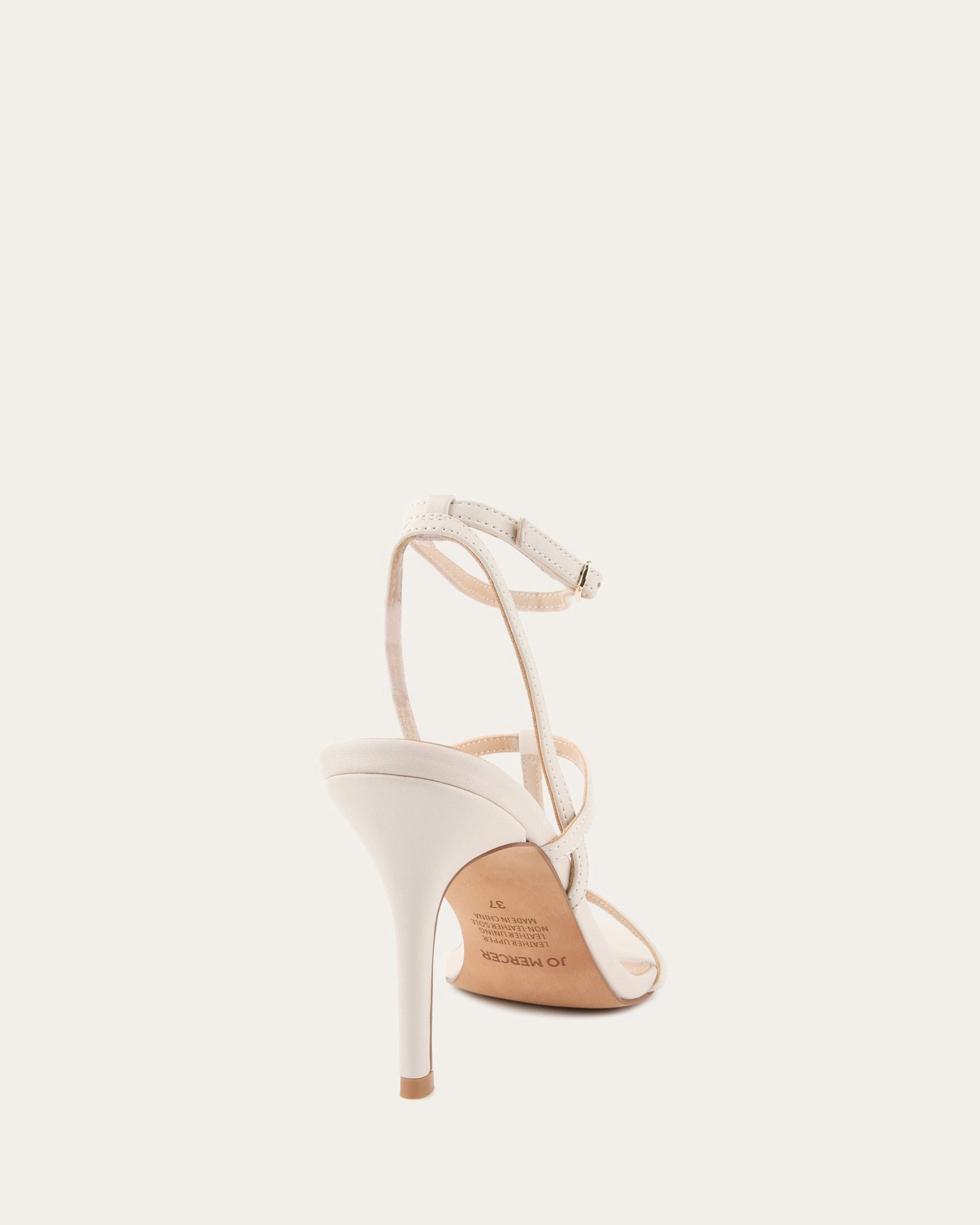 Urban Calm Seamless Outfit Lacey High Heel Sandals Off White Leather