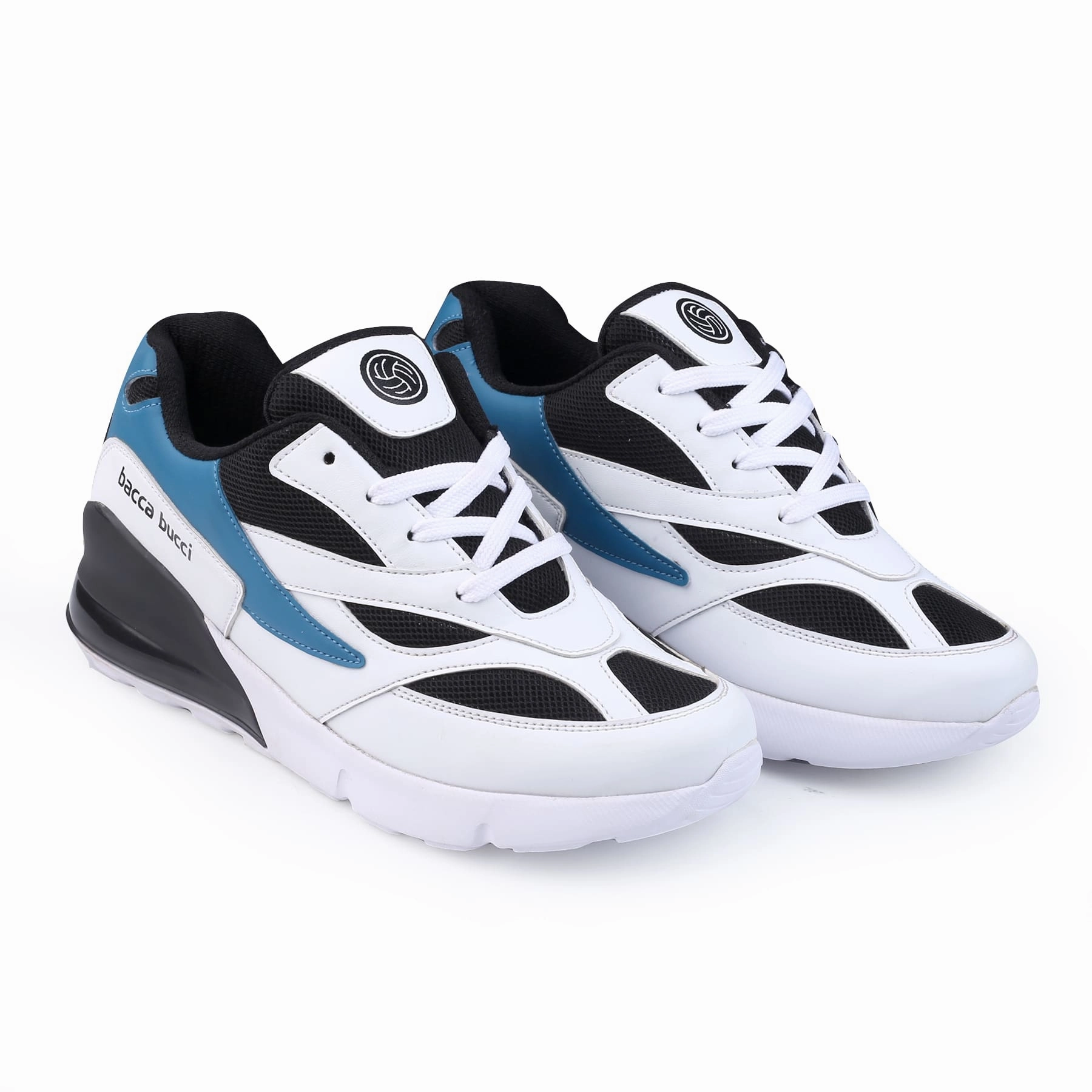Bacca Bucci Boys Or Girls Urban Retro Blocked Fashions Sneakers For Walking Running Partying & Fun (Age : 8 Years To 12 Years) Less Is Bold