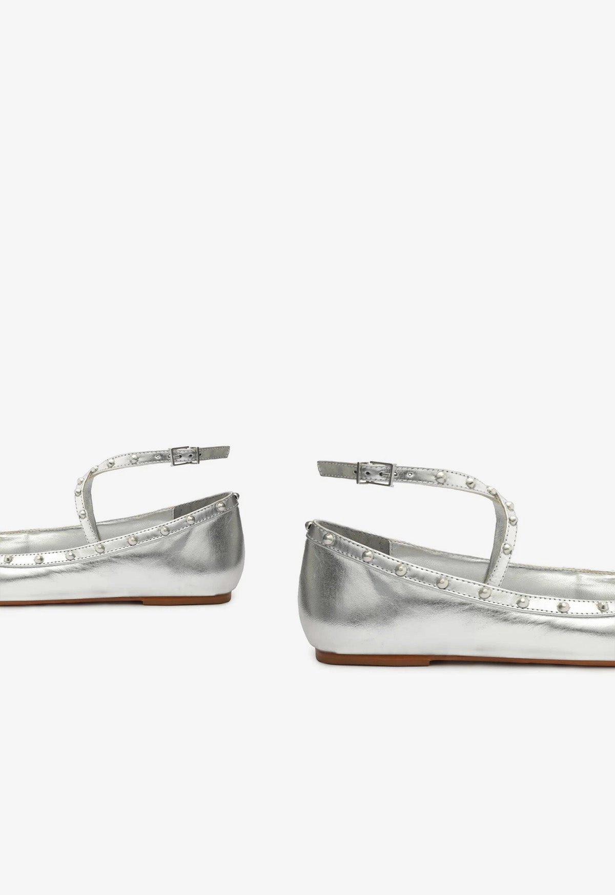 Larissa Metallic Leather Flat Cool Crafted