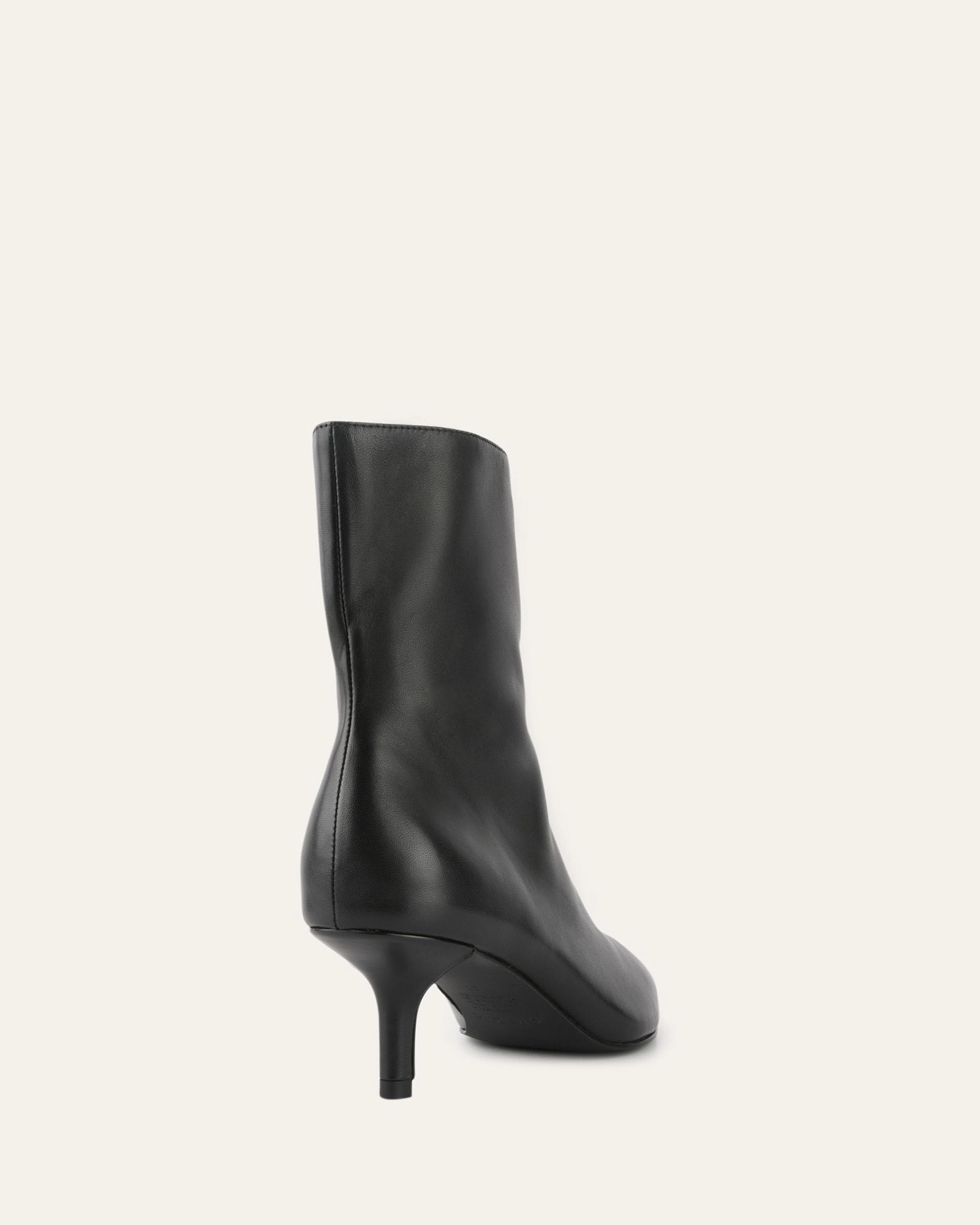 Winnie Mid Ankle Boots Black Leather Rhythm Of Life