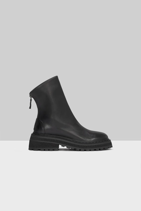 Forward Pulse Conscious Layers Carro Leather Ankle Boot In Black