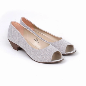 Live-Core Fluid Profile Women Glittering Pumps
