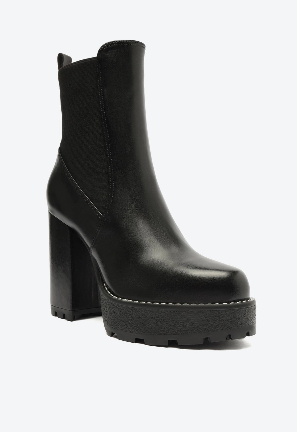 Billie Platform  Leather Bootie Ready For Streets Elevated Gear
