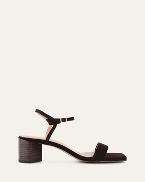 Engineered Simplicity Versatile Rhythm Helen Mid Sandals Cacao Suede