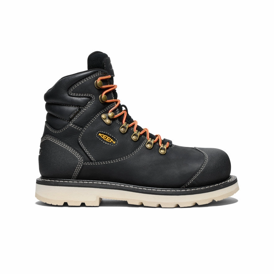 Everyday Dynamism Hybrid Life Men'S Cincinnati  6" Waterproof 90 Heel Boot (Carbon Toe)  |  Black/Sandshell