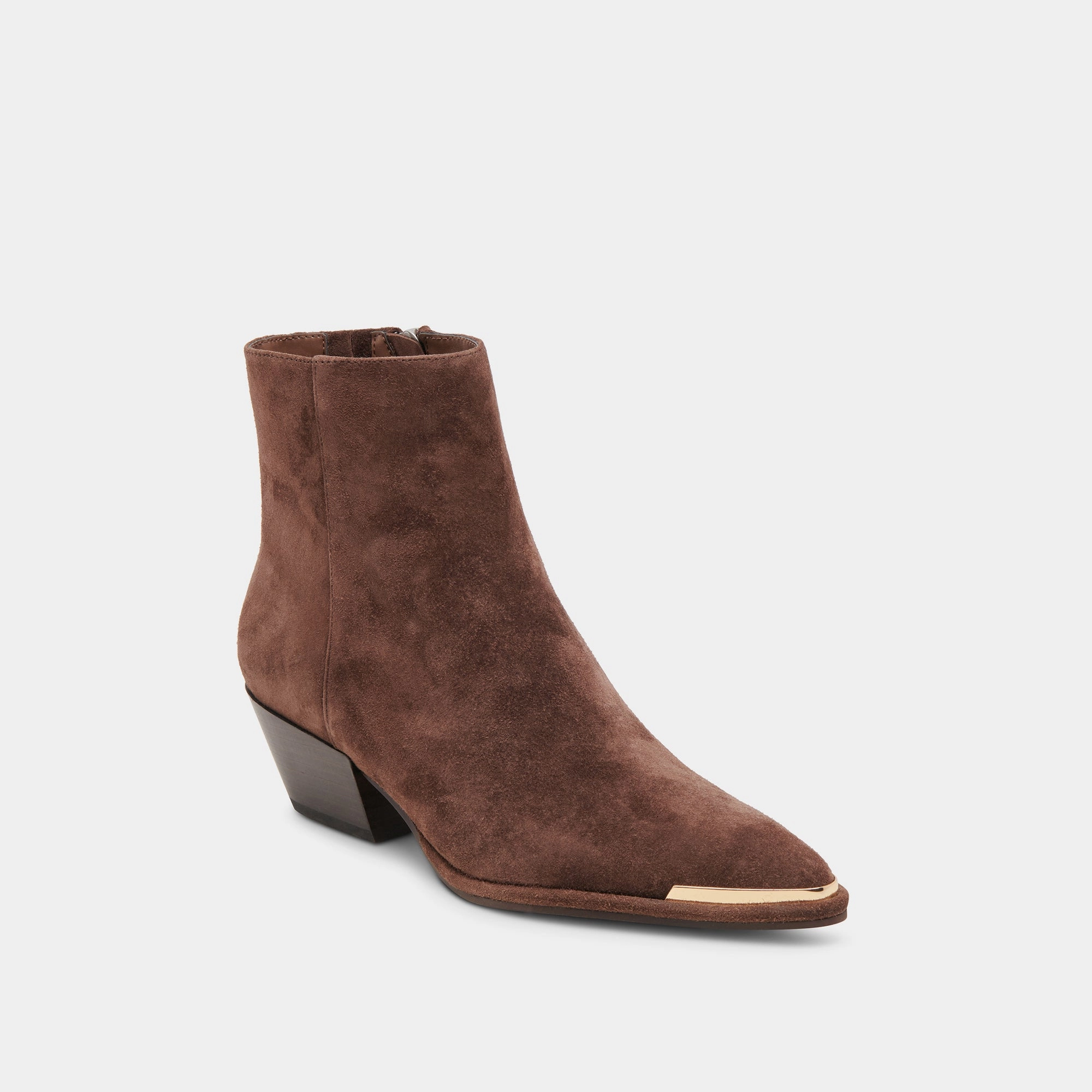 Pure Expression Fluid-Form Design Nonah Wide Booties Dk Brown Suede