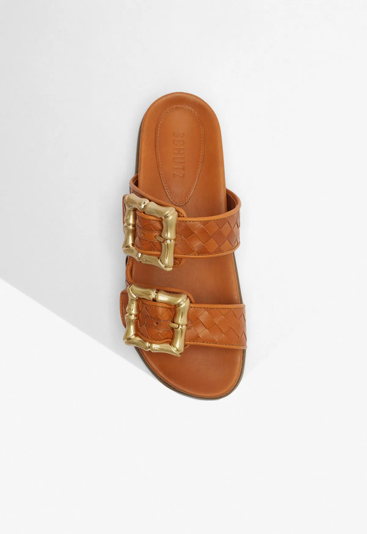 Enola Sporty Woven Leather Sandal Bold Minimal