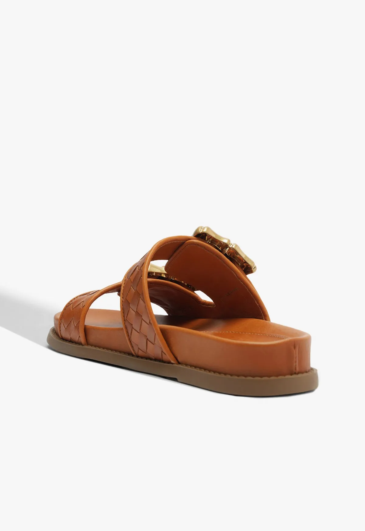 Bold Harmony Calm-Driven Fit Enola Sporty Woven Leather Sandal