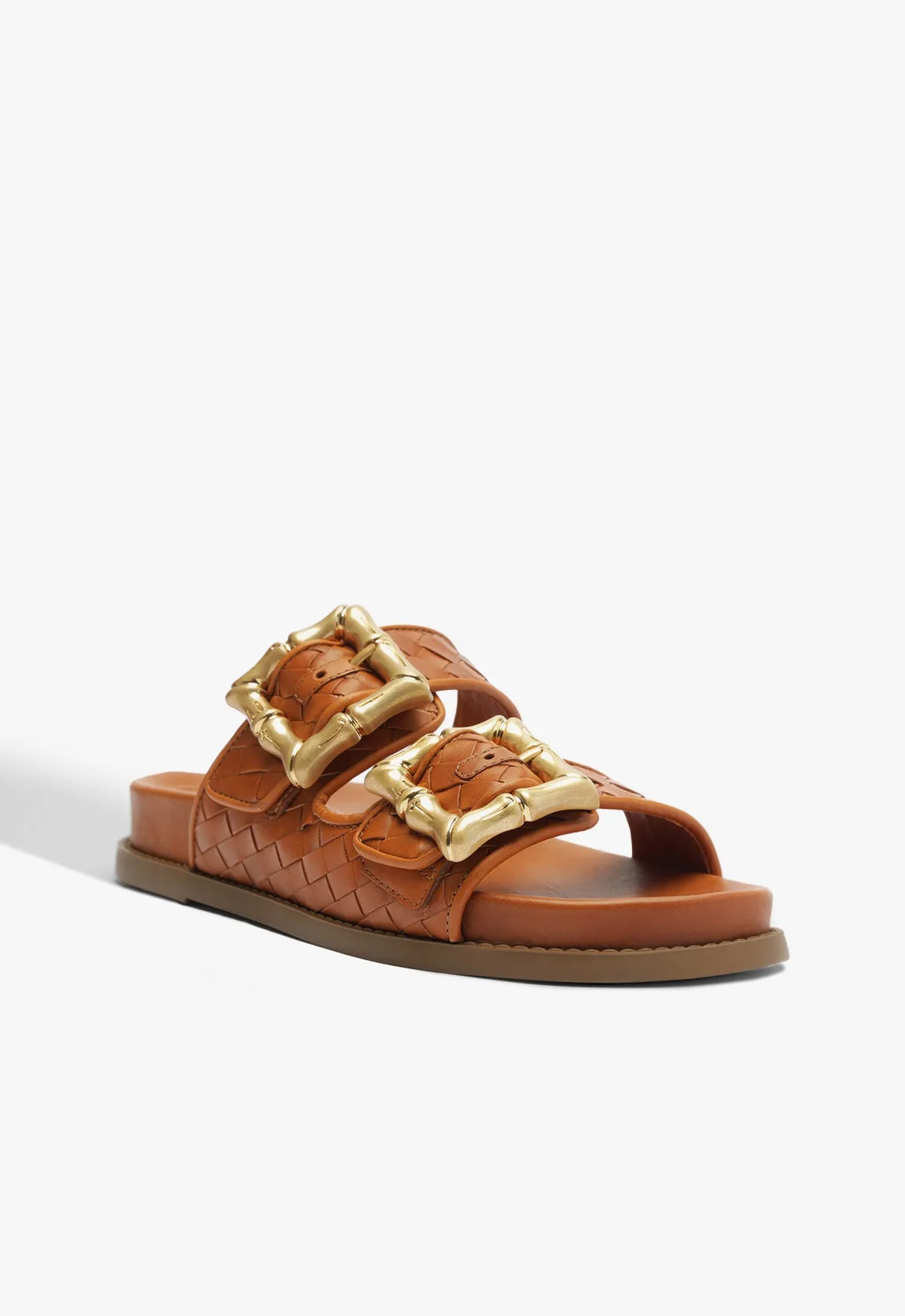 Function   Feel Style Forward Enola Sporty Woven Leather Sandal