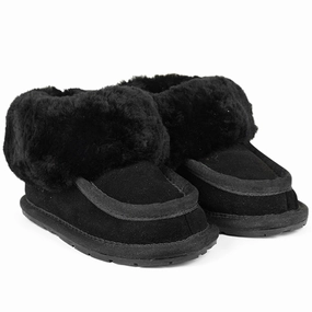 Modern Evolution Crafted Minimal Angulus Lambswool Indoor Shoes Black