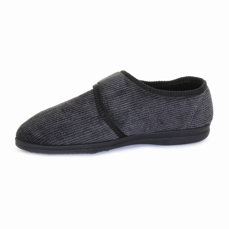 Precision Comfort Sleek Citywear Men'S M.Eric Velcro Slipper