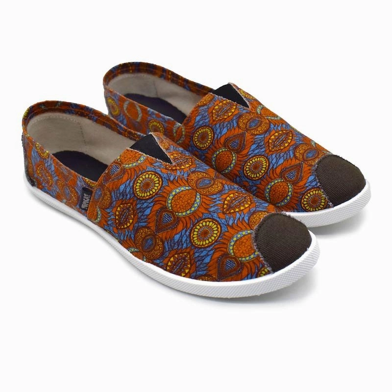 Emmy Chapisha Canvas Shoes - Multi Blue Precision Style