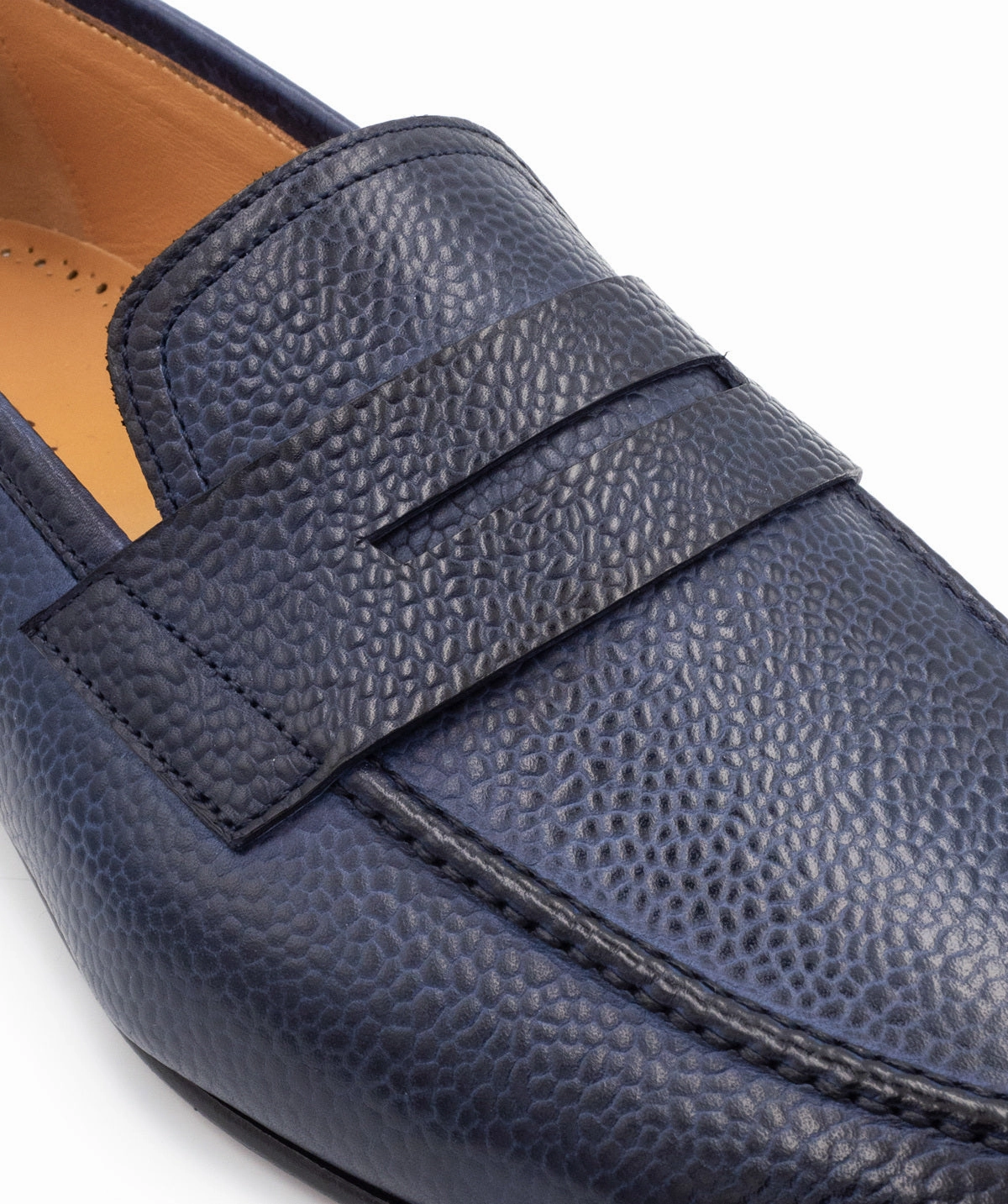 Refined Feel Refined Minimalism Markos Grained Blue Patina Moccasin