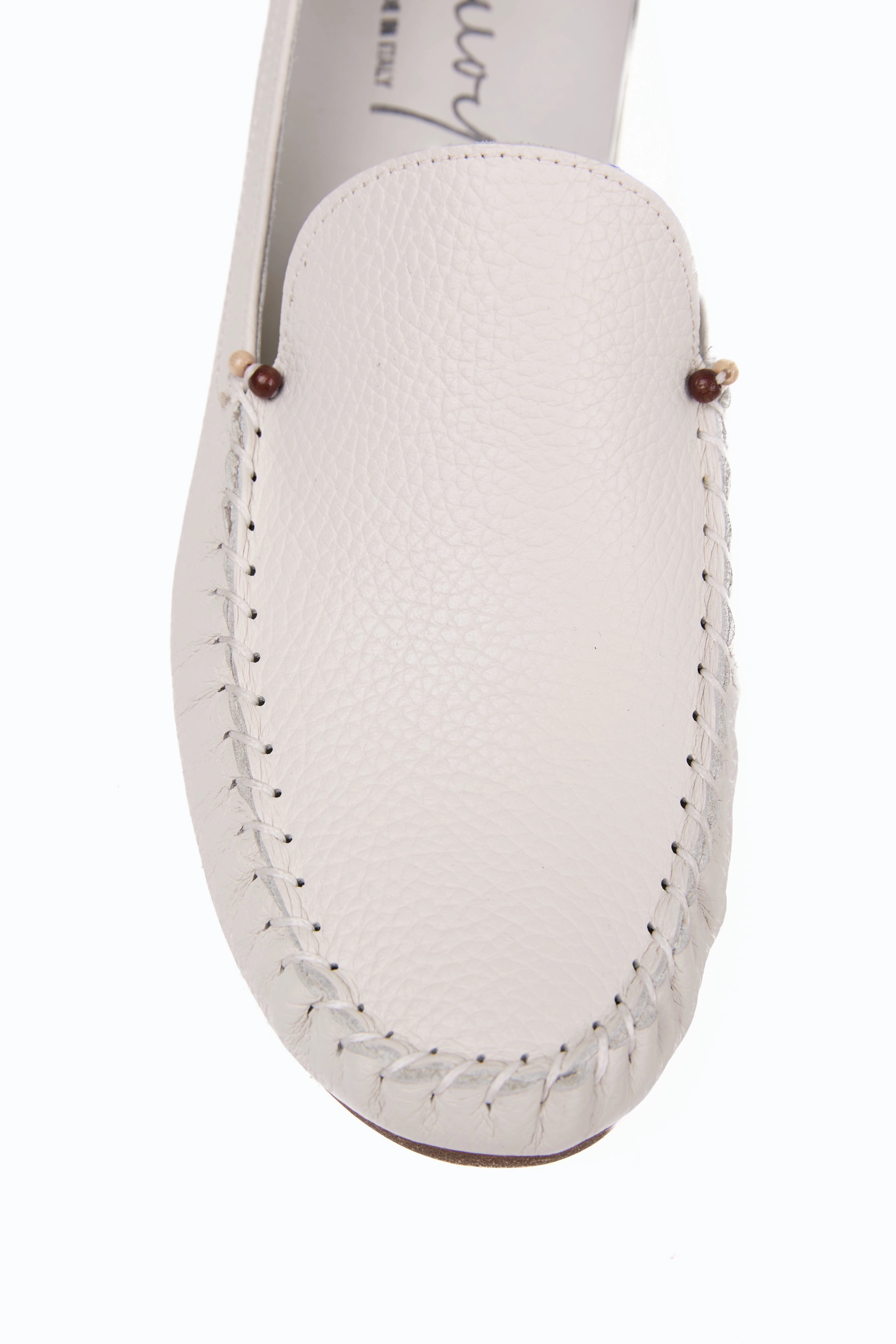 Core Pulse Adaptive Style Leather Moccasin Shoe In Muflone Gesso