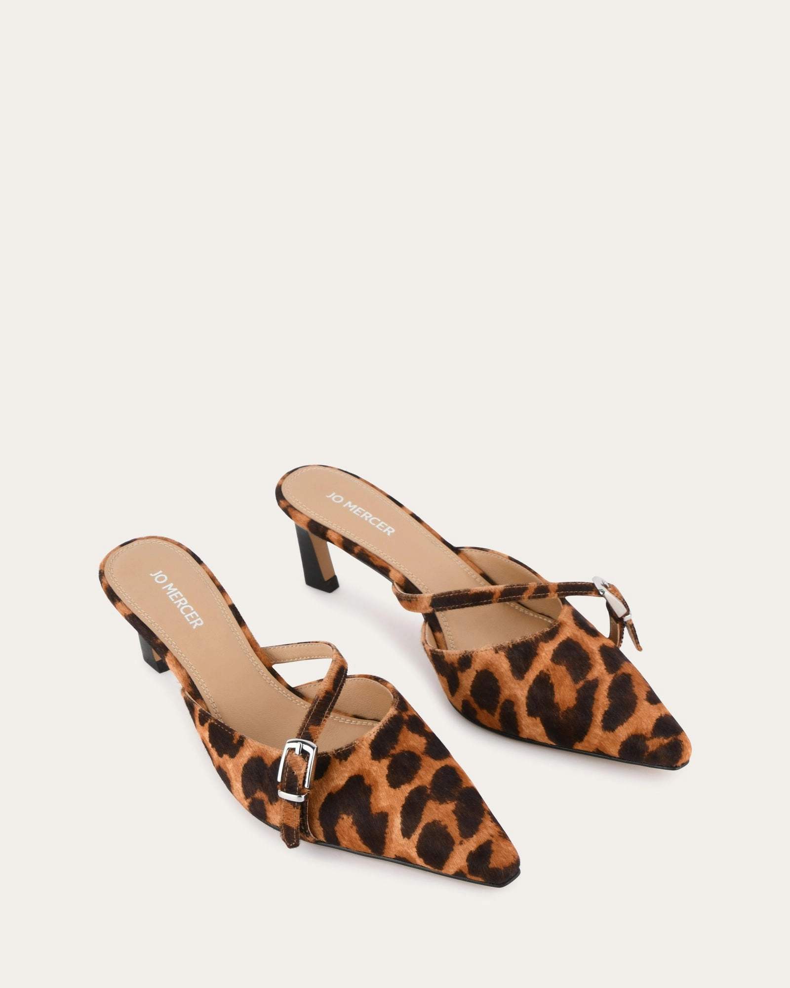 Modular Core Wear Reimagined Leona Low Heels Ocelot Leather