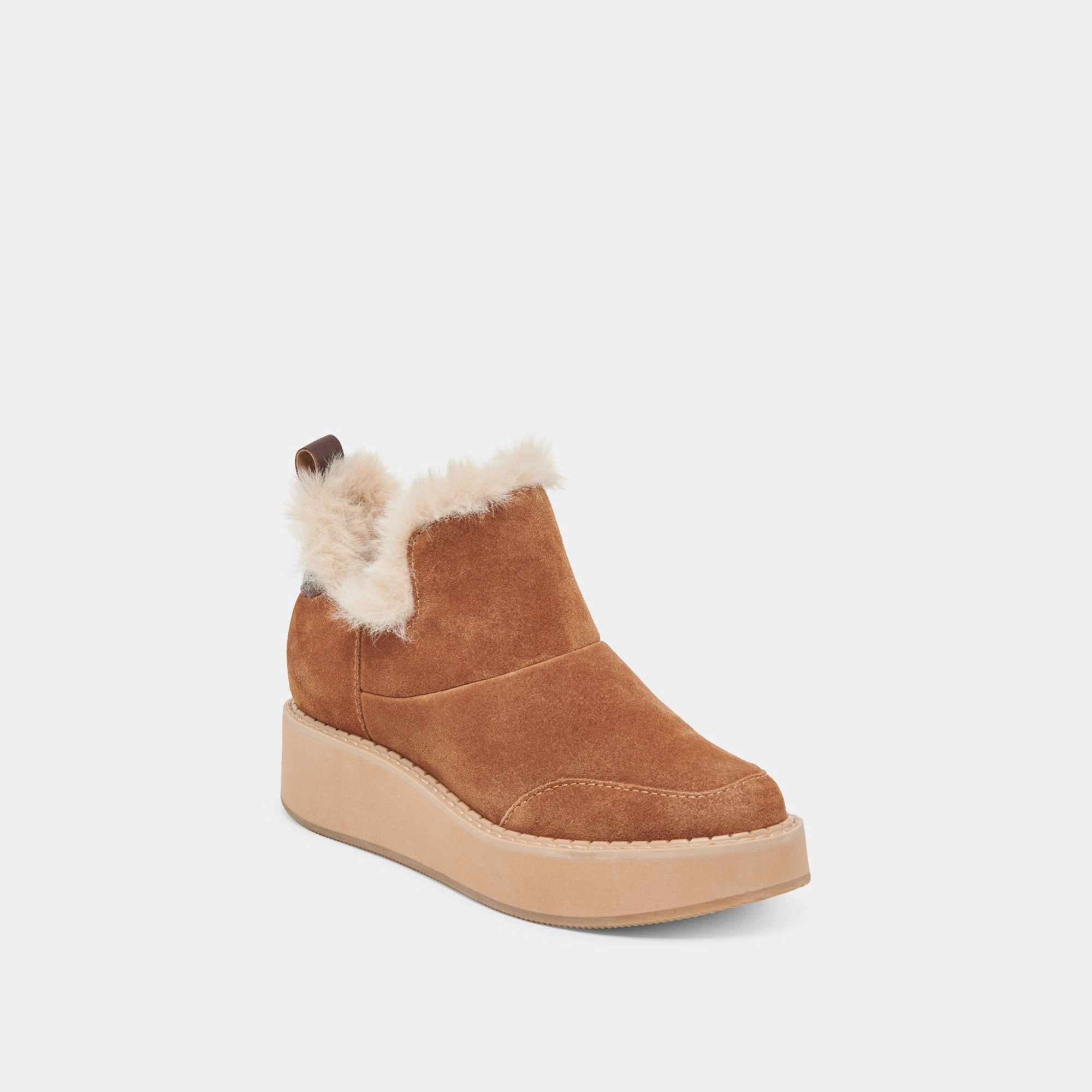 Ardy Plush H2O Booties Pecan Suede Visual Ease Redefining Casual