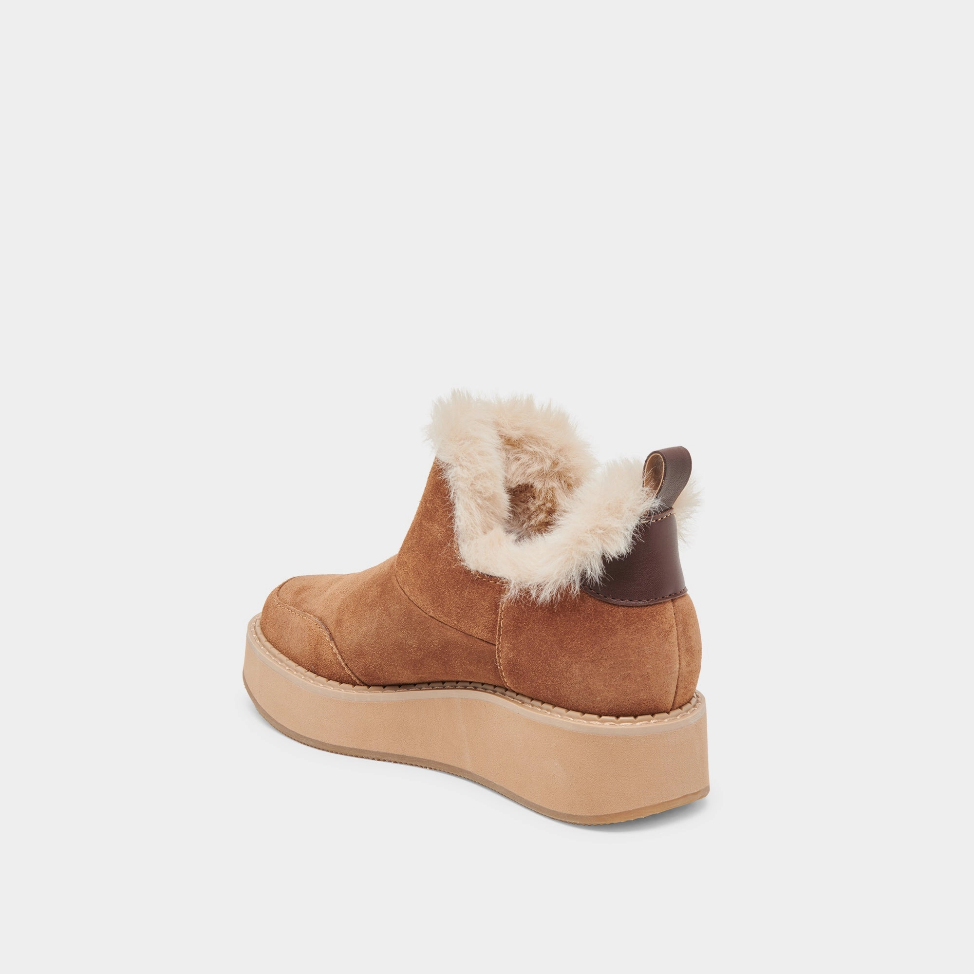 City Uniform Ardy Plush H2O Booties Pecan Suede